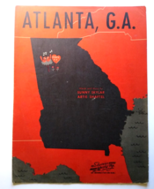 Atlanta GA Georgia Sunny Skylar Artie Shaftel Sheet Music 1945 Song Vintage - $13.49