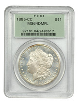 1885-CC $1 PCGS MS64DMPL (OGH) - $1,884.23