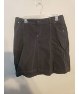 Kuhl Skirt Womens Size 8 Gray Flare Mini Hiking Outdoor Cotton Blend Lig... - $24.23 CAD