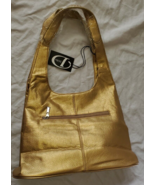 D&#39;eBo Faux Leather Soft Shoulder Bag Purse Gold New Medium Size Silver A... - £22.70 GBP