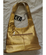 D&#39;eBo Faux Leather Soft Shoulder Bag Purse Gold New Medium Size Silver A... - €25,29 EUR