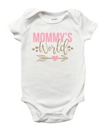 Mommy&#39;s World Shirt, Mommy&#39;s World Onesie, Mommys World Mothers Day Shirt - £9.56 GBP