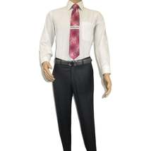 Men Suit BERLUSCONI Turkey 100% Soft Italian Wool Super 180's #Ber26 Gray Plaid image 6