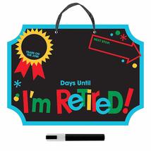 Retirement Countdown Chalkboard Office Sign and Chalk Marker - £10.73 GBP