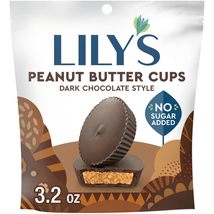 LILY&#39;S Milk Chocolate Style Peanut Butter Cups No Sugar Added, Sweets Bag, 3.2 o - $5.95