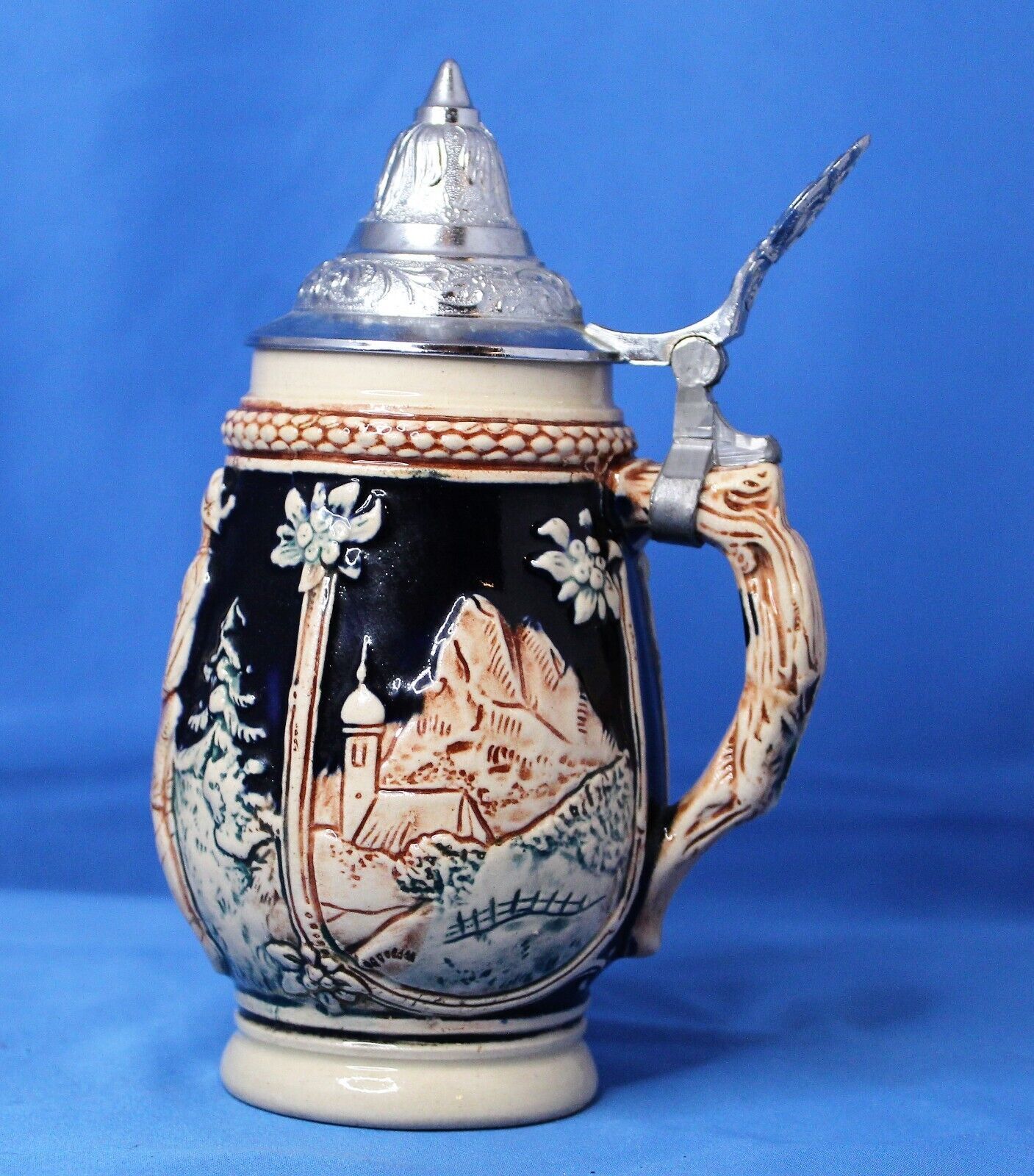 DBGM German Beer Stein 7" w Pewter Lid Made In Germany Drinkware, Steins