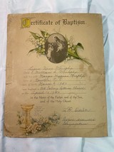 Vintage Baptism Certificate 1950 Newton North Carolina Mt Calvary Luther... - $11.65