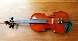 Vintage William Lewis &amp; Son Violin Model 100 1/2 No. 3741 w/ Bow &amp; Case ... - £209.71 GBP