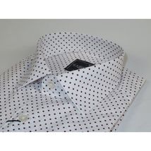Men's Shirt Hankie CASILA Turkey Cotton Blend 501920-08 Burgundy Polka Dots image 5