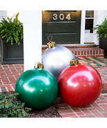 Christmas Ball Seamless Inflatable Oversized Ornament Christmas Decorations - $53.02 CAD+