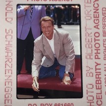 1994 Arnold Schwarzenegger Grauman&#39;s Hand Footprints Photo Transparency Slide - £7.46 GBP