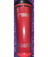 Starbucks Tumbler Red 12oz Coffee Mug Cup Travel Insulated W/ Lid 2007/2012 - $22.78 CAD