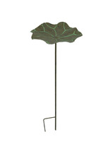 29 Inch Artificial Lotus Leaf Decorative Outdoor Garden Stake Yard Accent - $28.81