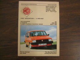 MG Magazine No. 9 Spring 1962 Official MG Enthusiast Publication - $20.19
