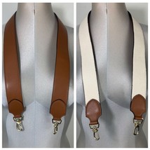 Talli Two Tone Faux Leather Cream, Brown Replacement Shoulder Strap Bag - $461.41 MXN