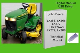 John Deere LX255  LX266  LX277  LX277AWS  LX279 LX288 Lawn Tractor Manual - £18.65 GBP