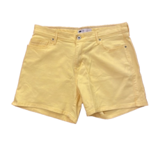 Levi&#39;s Yellow Denim Jean Shorts Womens Size 12 Summer Casual - £14.15 GBP