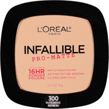 L&#39;OREAL PARIS INFALLIBLE Pro- Matte 16 HR 300 Nude Beige Pressed Powder,... - $22.40