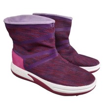 Womens Lands End Pink Purple Action Pull On Boot Size 6 - £15.89 GBP