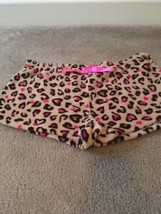 1pc Bobby Brooks Women&#39;s Fleece Leopard Animal Print Pajama Shorts Size Medium - $26.73