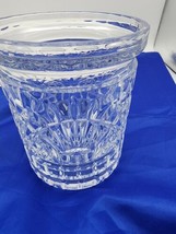 Vintage  Shannon Style  Crystal  Cannister  7 In Etched With Elegance  - $36.87 CAD
