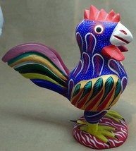 ROOSTER HAND CARVED Mexican Folk Art Oaxaca JOAQUIN HERNANDEZ VASQUEZ - ... - £58.37 GBP