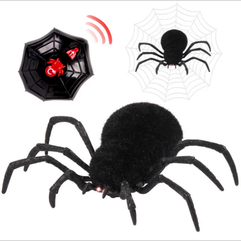 Simulation Remote Control Spider Funny Prank Gift Toys Halloween Simulation - £21.77 GBP