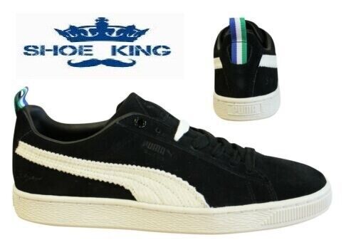 Puma Suede Black White Big Sean Leather Lace Up Mens Trainers 367407 01 ... - $57.74