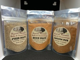 *Special* 3 Rubs (Trio of meat rubs) Pork, Beef, Chicken *FREE SHIPPING* - £12.84 GBP