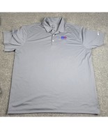Nike Shirt Mens 2XL Grey Polo Performance Casual Golf Work Employee Staff  - $19.77