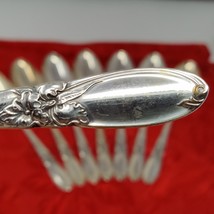 8X Tbsp Silverplate Table Spoons Oneida Community White Orchid Flatware  - $24.98