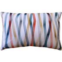 Wandering Lines Ocean Coast Throw Pillow 14x24, Complete with Pillow Insert - £46.12 GBP