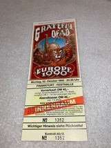 The Grateful Dead 1990 UNUSED TICKET Europe Festhalle Frankfurt Germany ... - £59.23 GBP