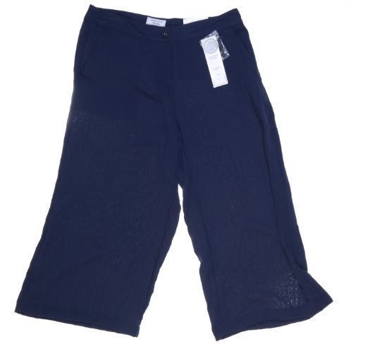 Charter Club 4 Pockets Wide Leg Solid Gaucho Pants Indigo Navy - $14.00