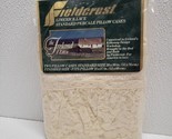 Vintage Fieldcrest Limerick Lace 2 Cream Standard Pillow Cases - New - $29.60