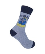 Not Today Satan Funny Novelty Crew Socks Blue Funatic - $18.99 CAD