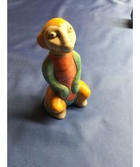 Colorful Fenix Raku Pottery Monkey Baboon Figurine Made in South Africa - $1,032.07 MXN