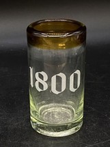 1800 Tequila Shot Glass Tall 3.5&quot; Shooter Amber Brown 100% de Agave - $13.85