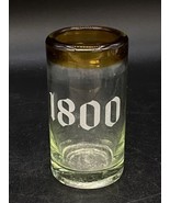 1800 Tequila Shot Glass Tall 3.5&quot; Shooter Amber Brown 100% de Agave - €10,85 EUR