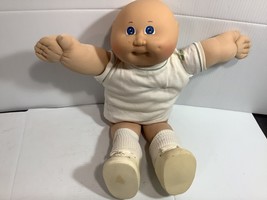 Cabbage Patch Doll plus T-shirt,Socks and Shoes. Blue eyes. Bald. One dimple. - £15.62 GBP