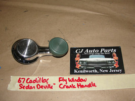 Oem 1967 Gm Corvette Cadillac Vent Fly Window Crank Handle Green Knob 5719481 - £38.93 GBP