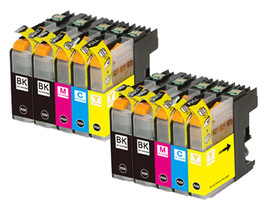 10P Xl Ink Cartridges Fits Brother Lc103 Lc101 Mfc-J650Dw Mfc-J245 Mfc-J4410Dw - £23.56 GBP