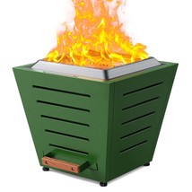 20&quot; Smokeless Fire Pit: Stainless Steel Patio Fireplace - $241.99