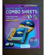 CD Stomper White CD Labels Matte Combo sheets 20 labels/ 20 inserts - £11.05 GBP