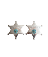 Sheriff Badge Souvenir Continental Divide NM 6-Point Star 2.5&quot; Metal Pin... - $9.50