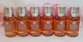 New Molton Brown Heavenly Gingerlily Bath &amp; Shower Gel 6 Pc Set 1 oz each - £19.46 GBP