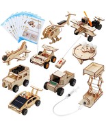 9 In 1 Stem Kits, Wooden Car Model Kit For Boys To Build, Science Experi... - £41.50 GBP