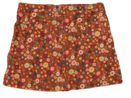 Gymboree Girls Size 4 Corduroy Floral Skirt Skort Mix N Match Fall Autum... - £9.37 GBP