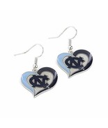 NCAA North Carolina Tar Heels Swirl Heart Earrings - €13,71 EUR