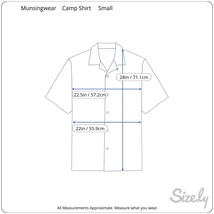 Munsingwear Men Hawaiian camp shirt S pit2pit 22.5 aloha luau tropical cocktails - £13.32 GBP